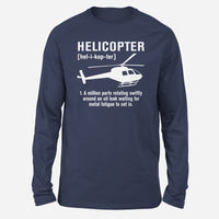 Thumbnail for Helicopter [Noun] Designed Long-Sleeve T-Shirts