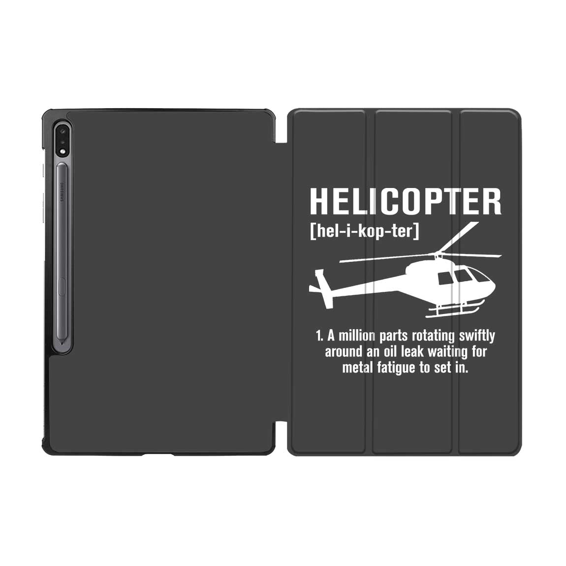 Helicopter [Noun] Designed Samsung Tablet Cases