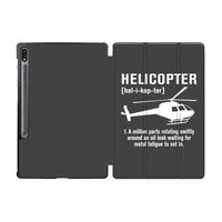 Thumbnail for Helicopter [Noun] Designed Samsung Tablet Cases
