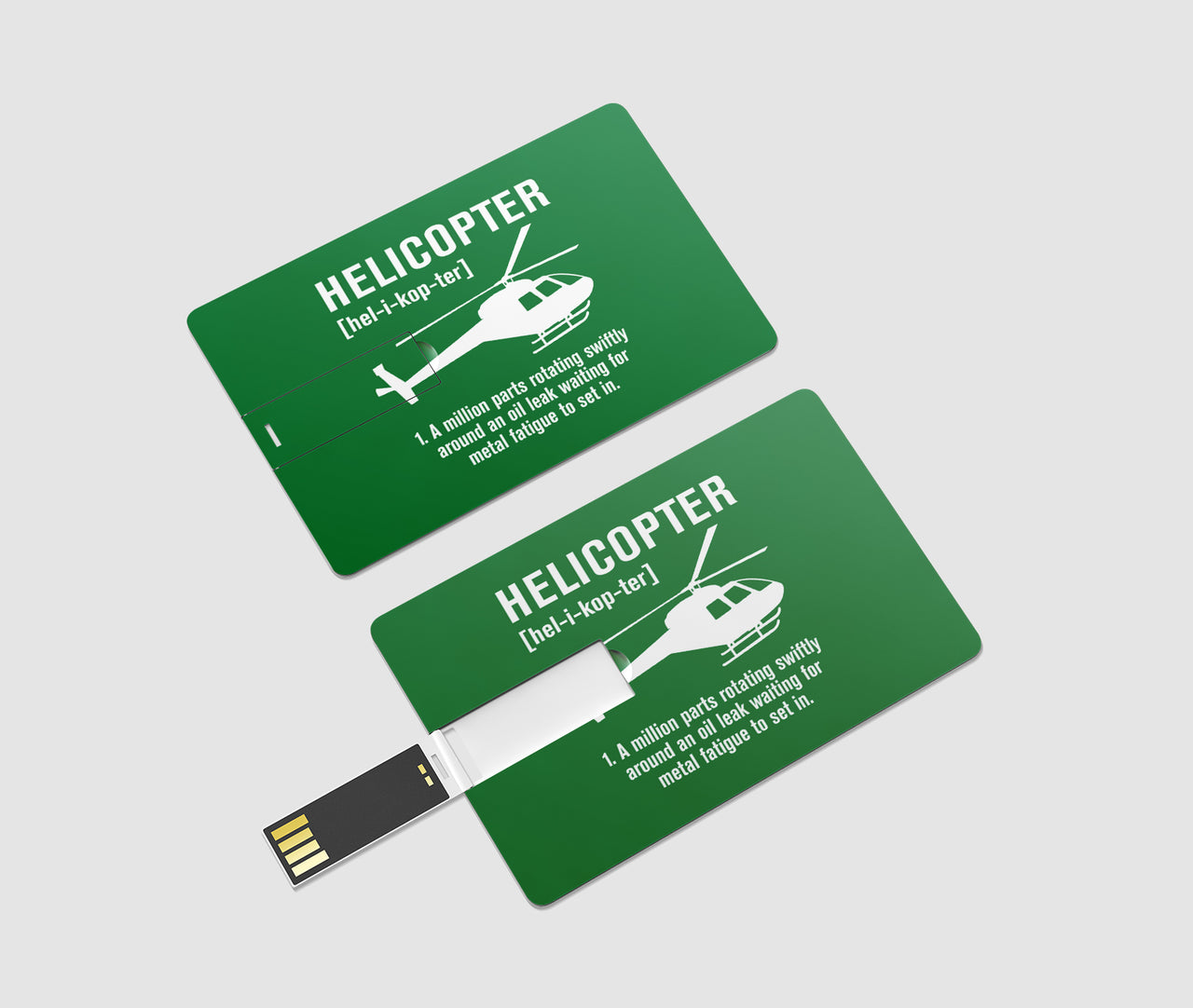 Helicopter [Noun] Designed USB Cards