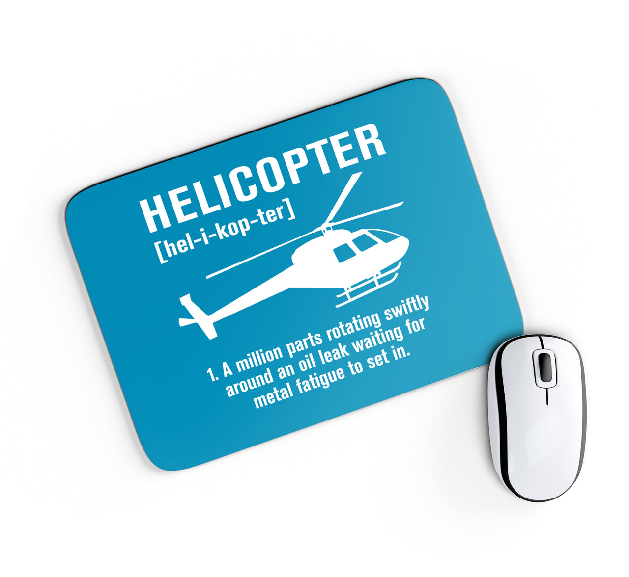 Helicopter [Noun] Designed Mouse Pads