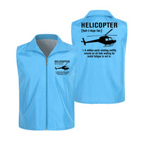 Thumbnail for Helicopter [Noun] Designed Thin Style Vests