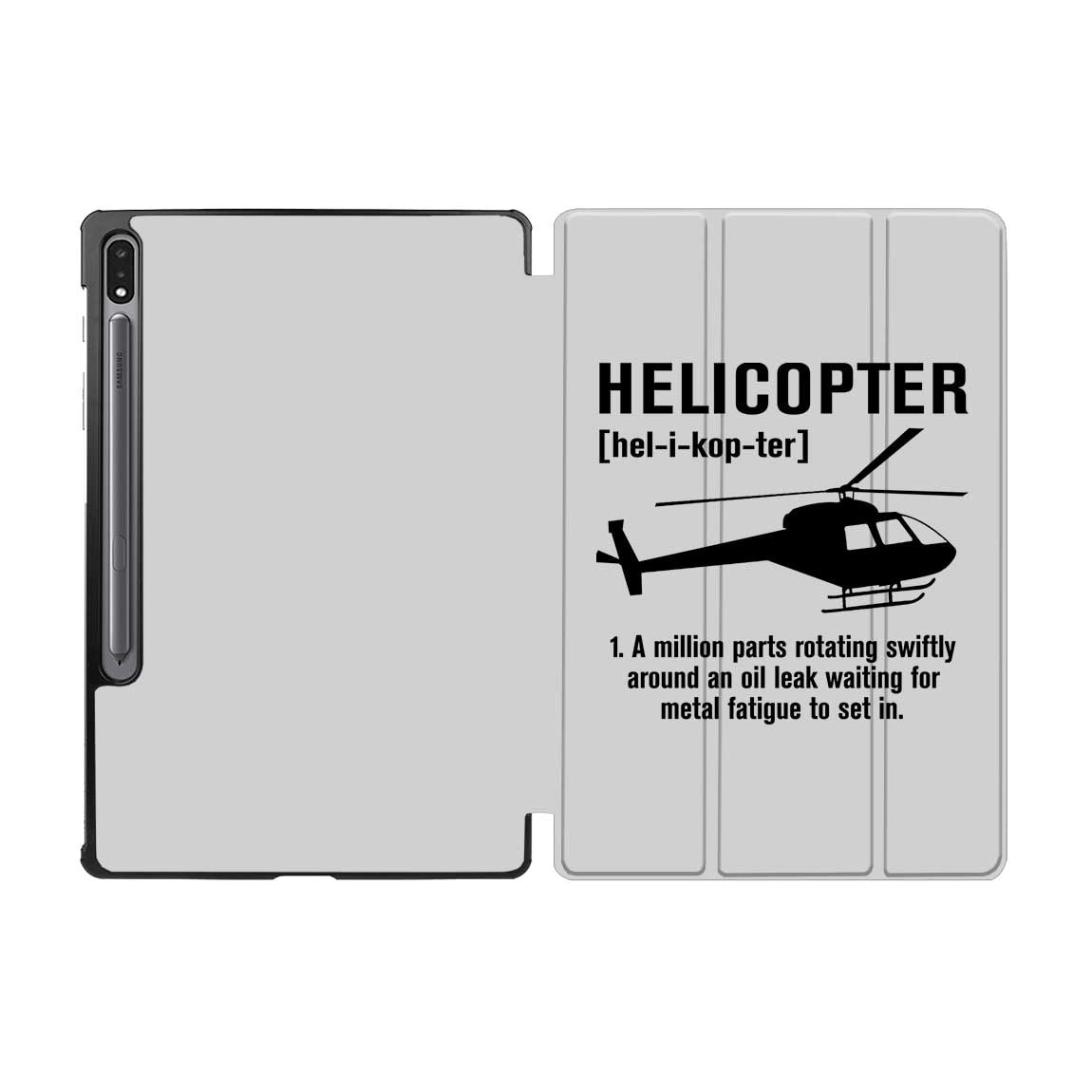 Helicopter [Noun] Designed Samsung Tablet Cases