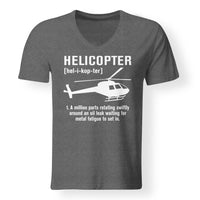 Thumbnail for Helicopter [Noun] Designed V-Neck T-Shirts