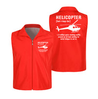 Thumbnail for Helicopter [Noun] Designed Thin Style Vests