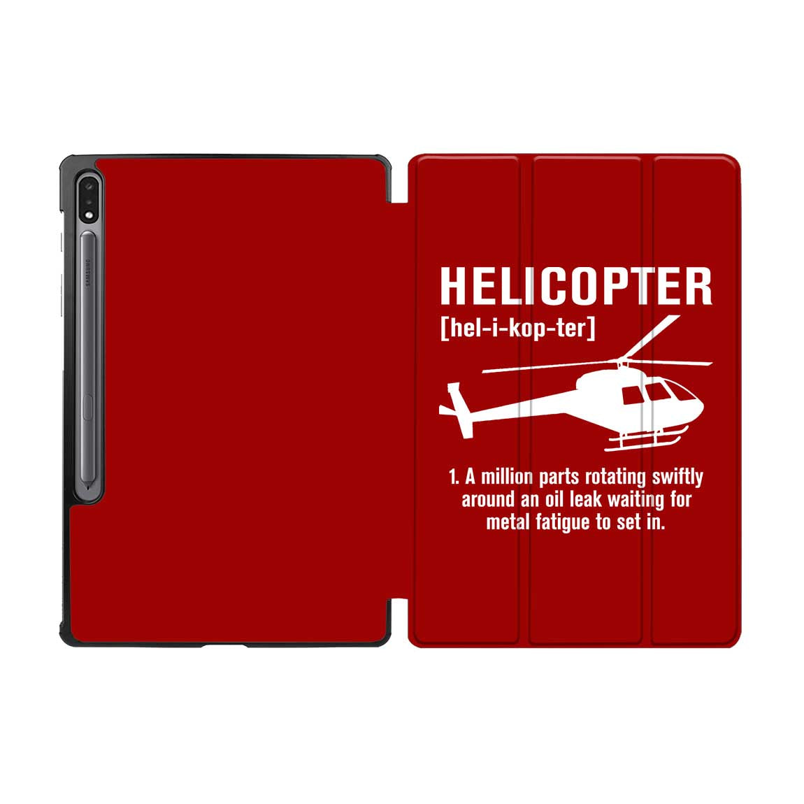 Helicopter [Noun] Designed Samsung Tablet Cases