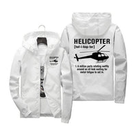 Thumbnail for Helicopter [Noun] Designed Windbreaker Jackets