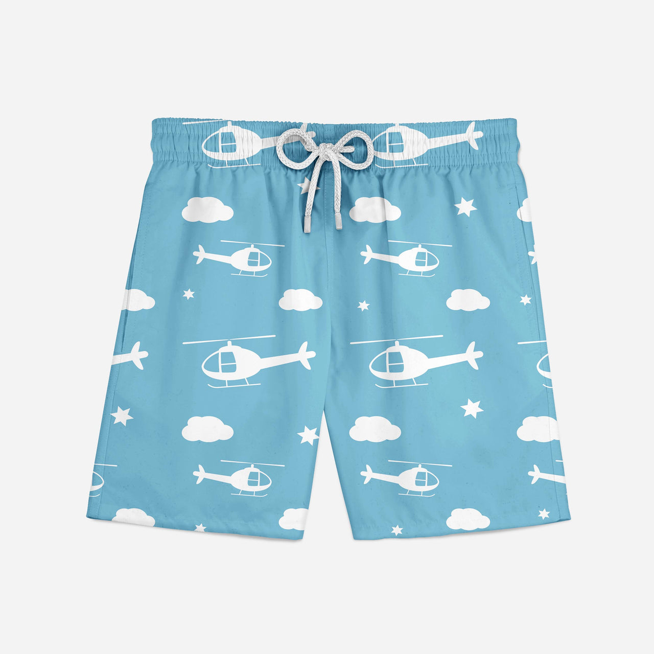 Helicopters & Clouds Designed Swim Trunks & Shorts