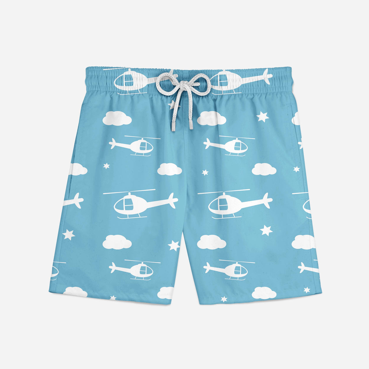 Helicopters & Clouds Designed Swim Trunks & Shorts