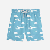 Thumbnail for Helicopters & Clouds Designed Swim Trunks & Shorts