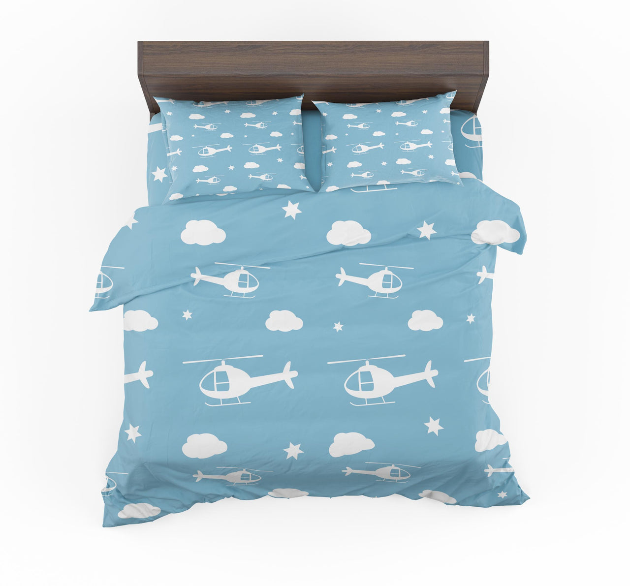 Helicopters & Clouds Designed Bedding Sets
