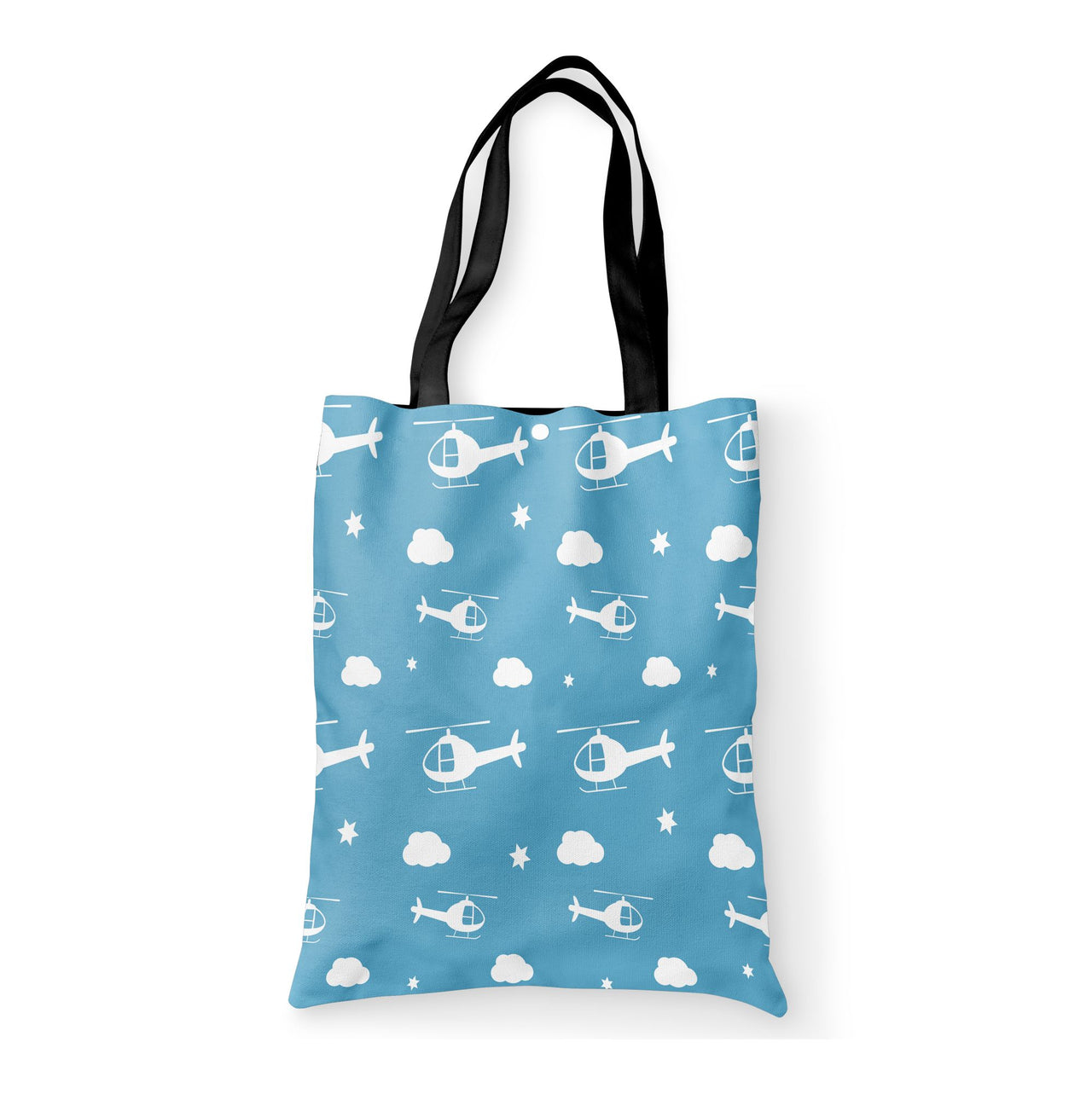 Helicopters & Clouds Designed Tote Bags