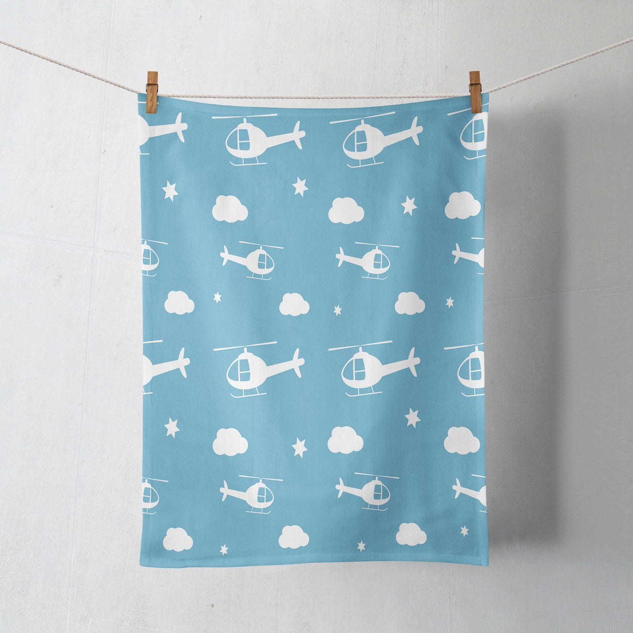 Helicopters & Clouds Designed Towels
