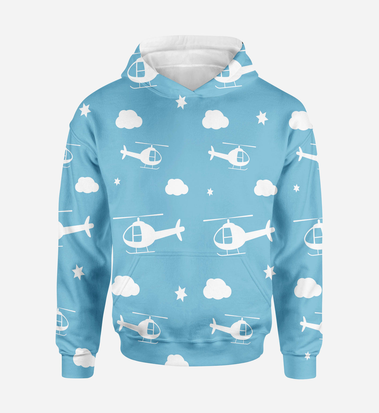 Helicopters & Clouds Printed 3D Hoodies