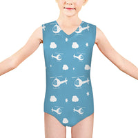 Thumbnail for Helicopters & Clouds Designed Kids Swimsuit