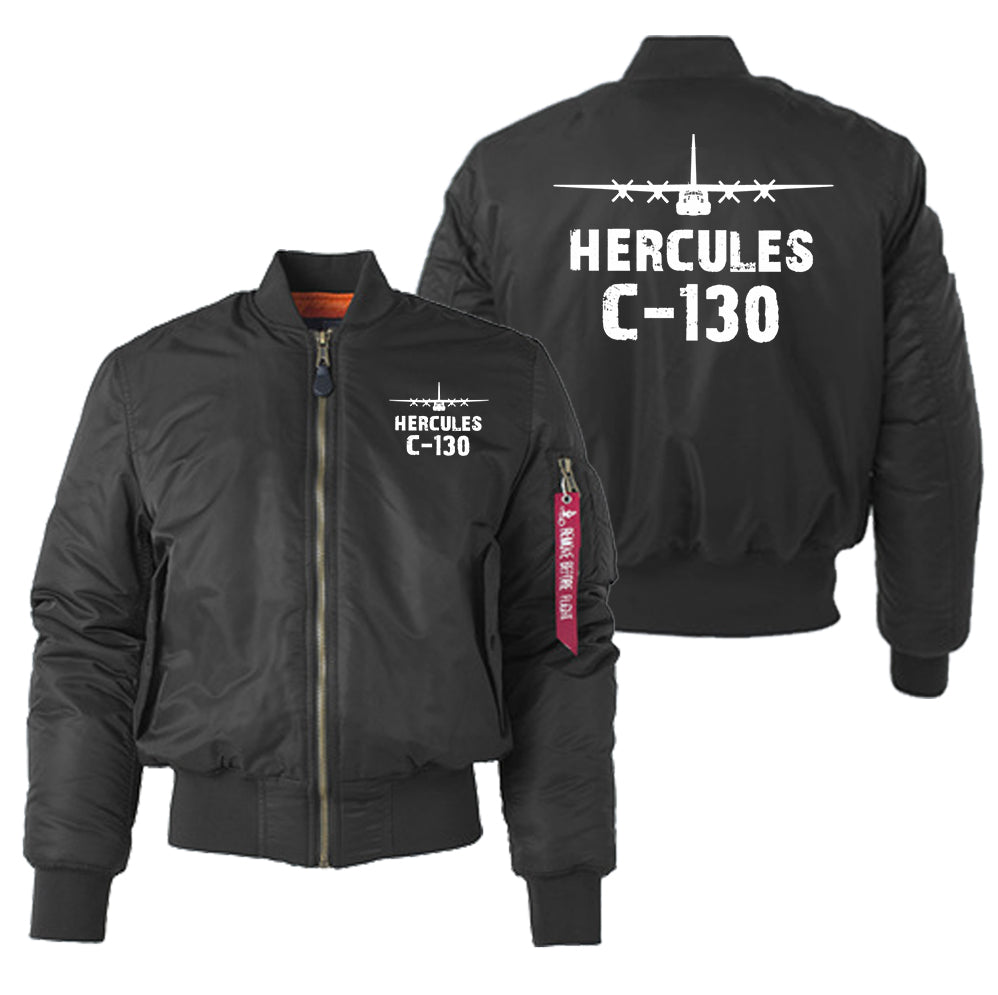 Military Transport Airplane C 130 Designed "Women" Bomber Jackets