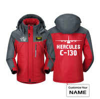 Thumbnail for Hercules C-130 & Plane Designed Thick Winter Jackets