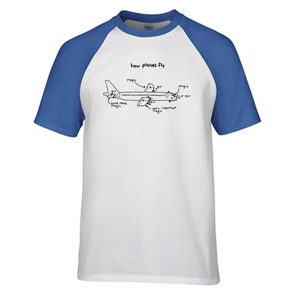 How Planes Fly Designed Raglan T-Shirts
