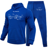 Thumbnail for How Planes Fly Designed Hoodies & Sweatpants Set
