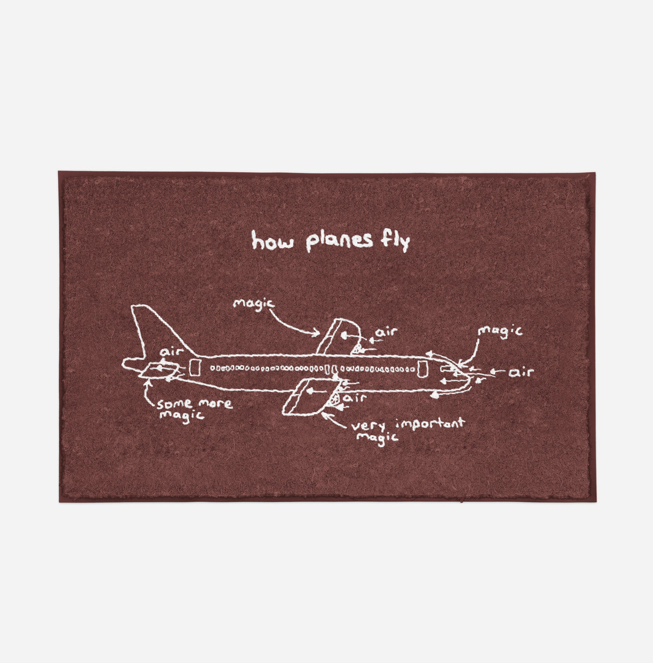 How Planes Fly Designed Door Mats