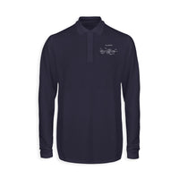 Thumbnail for How Planes Fly Designed Long Sleeve Polo T-Shirts