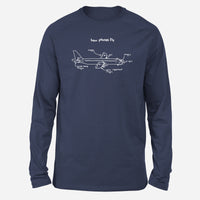 Thumbnail for How Planes Fly Designed Long-Sleeve T-Shirts