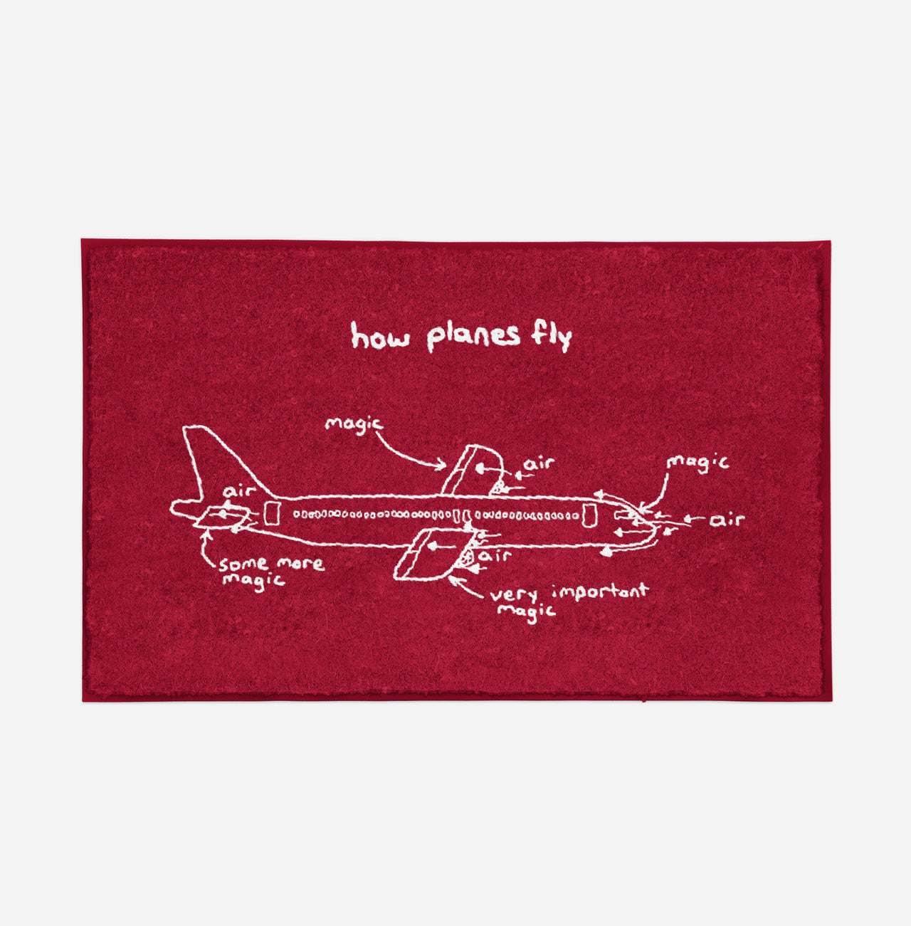 How Planes Fly Designed Door Mats