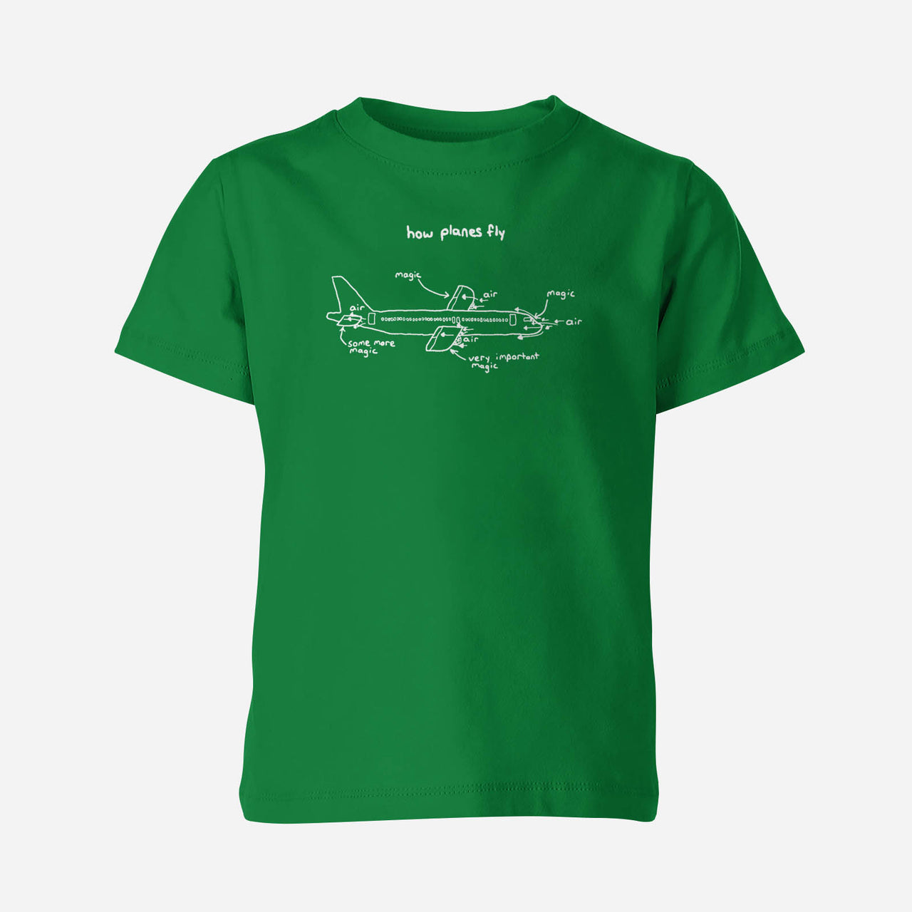 How Planes Fly Designed Children T-Shirts