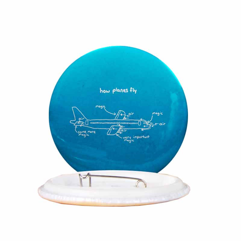 How Planes Fly Designed Pins