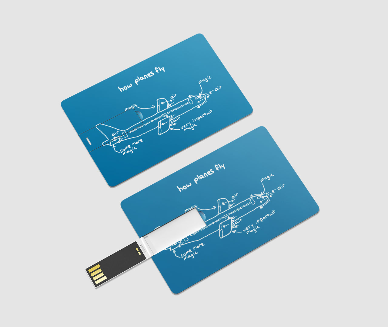 How Planes Fly Designed USB Cards