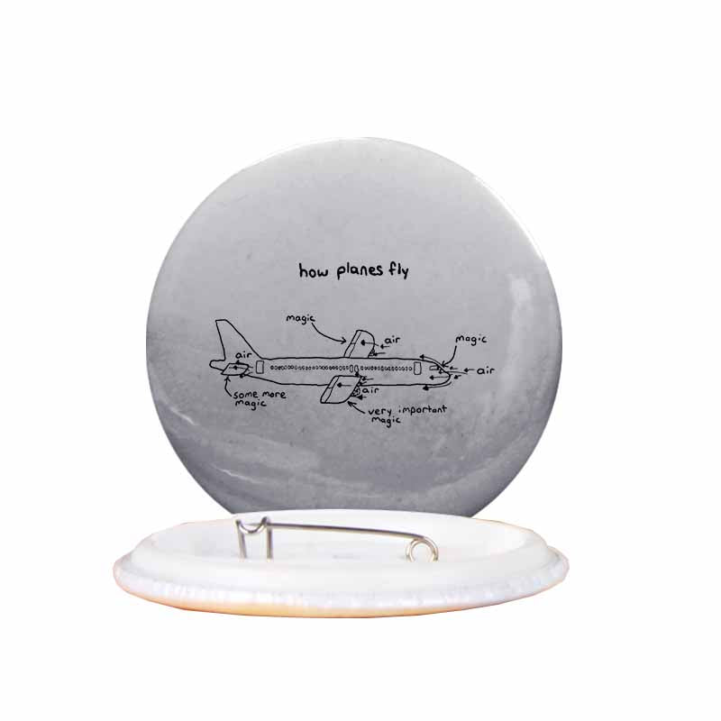 How Planes Fly Designed Pins