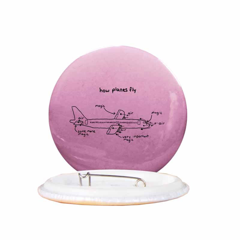 How Planes Fly Designed Pins