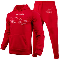 Thumbnail for How Planes Fly Designed Hoodies & Sweatpants Set