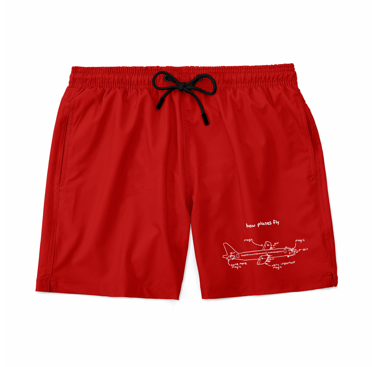 How Planes Fly Designed Swim Trunks & Shorts