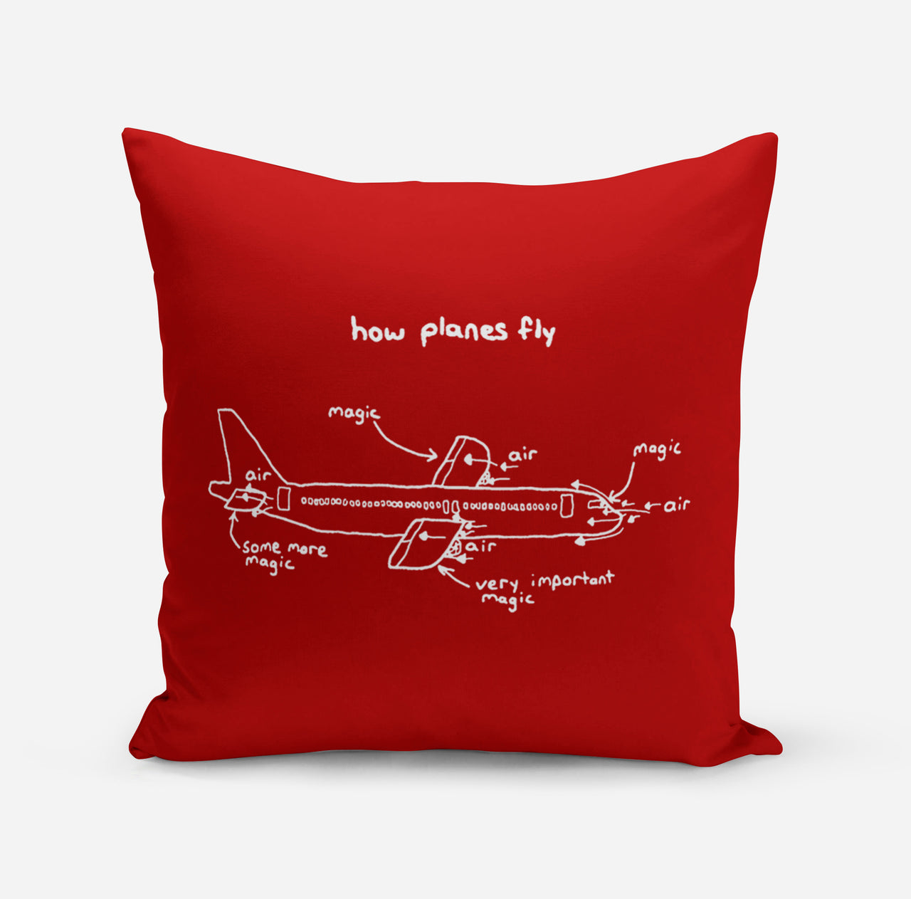 How Planes Fly Designed Pillows