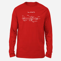 Thumbnail for How Planes Fly Designed Long-Sleeve T-Shirts