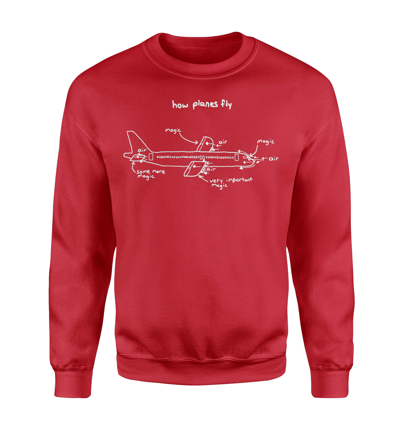 How Planes Fly Designed Sweatshirts