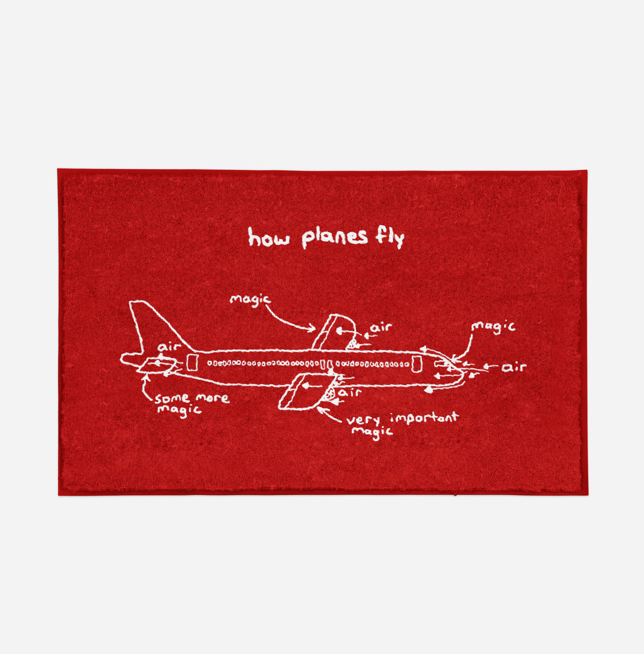 How Planes Fly Designed Door Mats