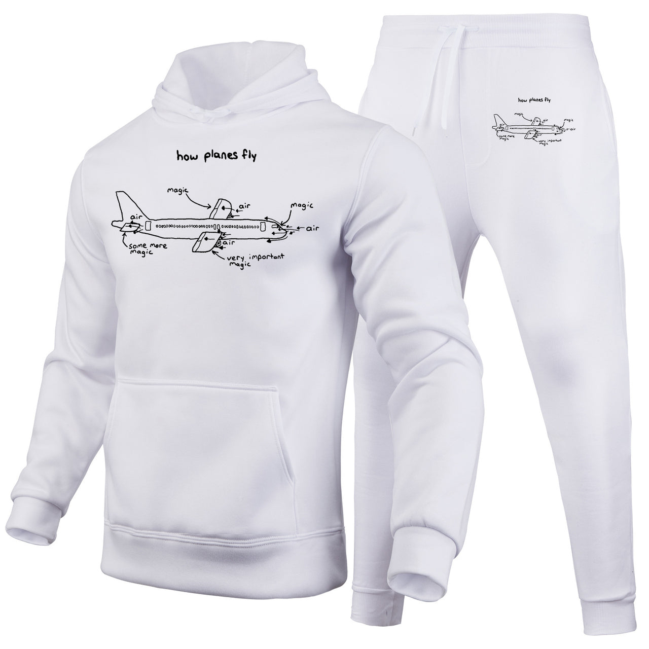 How Planes Fly Designed Hoodies & Sweatpants Set