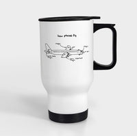 Thumbnail for How Planes Fly Designed Travel Mugs (With Holder)