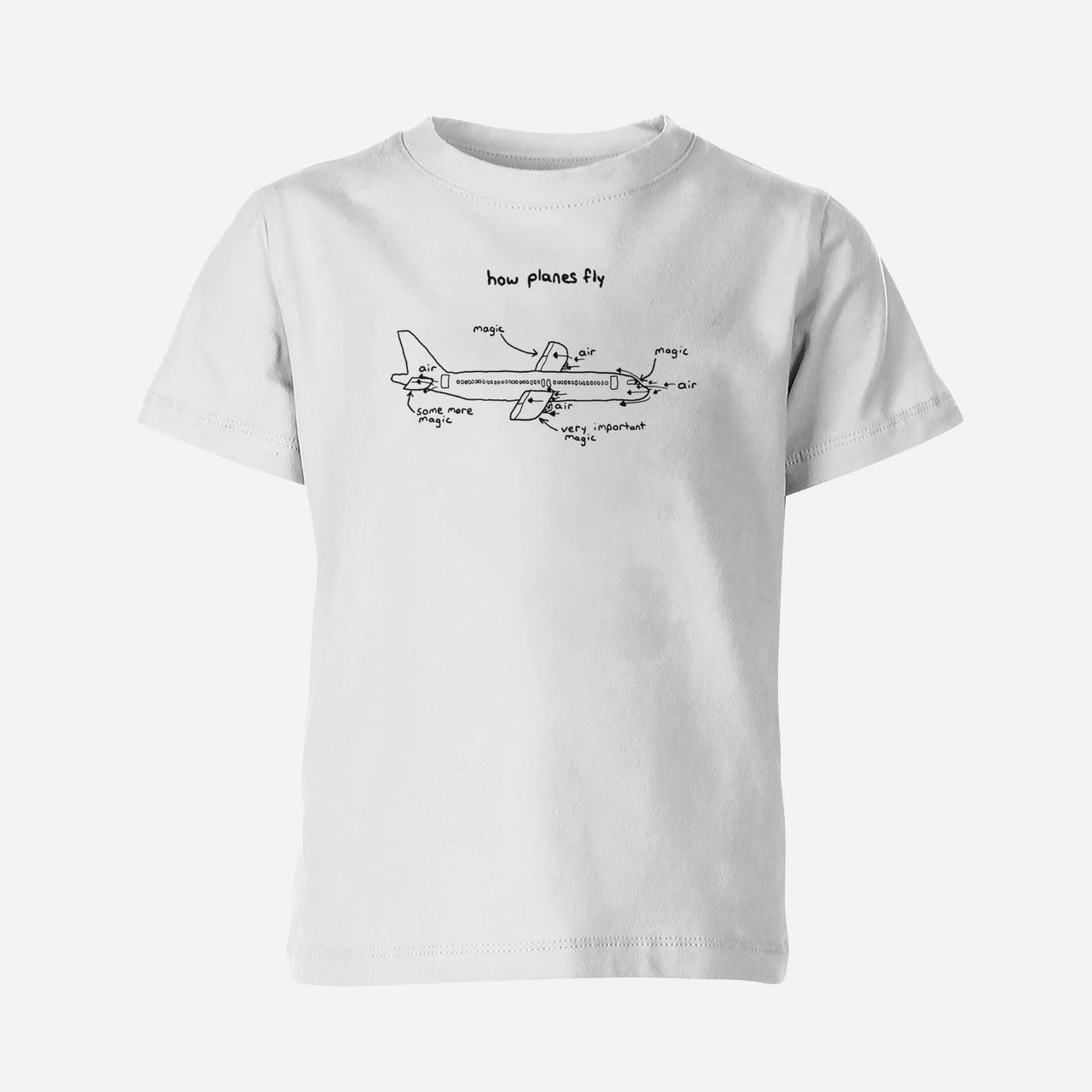 How Planes Fly Designed Children T-Shirts