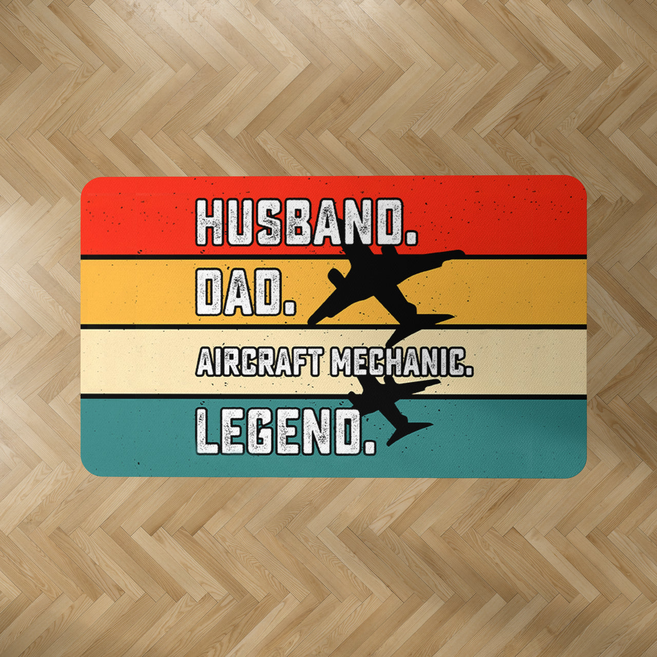 Husband & Dad & Aircraft Mechanic & Legend Designed Carpet & Floor Mats