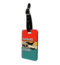 Thumbnail for Husband & Dad & Pilot & Legend Designed Luggage Tag