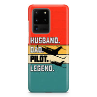 Thumbnail for Husband & Dad & Pilot & Legend Samsung S & Note Cases