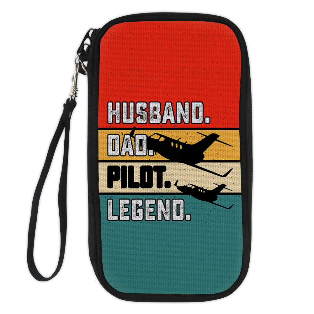Husband & Dad & Pilot & Legend Designed Travel Cases & Wallets