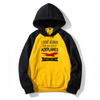 Thumbnail for I Don't Always Stop and Look at Airplanes Designed Colourful Hoodies