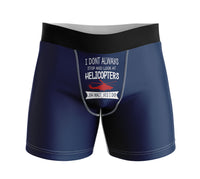 Thumbnail for I Don't Always Stop and Look at Helicopters Designed Men Boxers