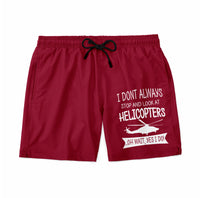Thumbnail for I Don't Always Stop and Look at Helicopters Designed Swim Trunks & Shorts
