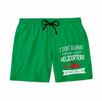 Thumbnail for I Don't Always Stop and Look at Helicopters Designed Swim Trunks & Shorts