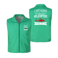 Thumbnail for I Don't Always Stop and Look at Helicopters Designed Thin Style Vests